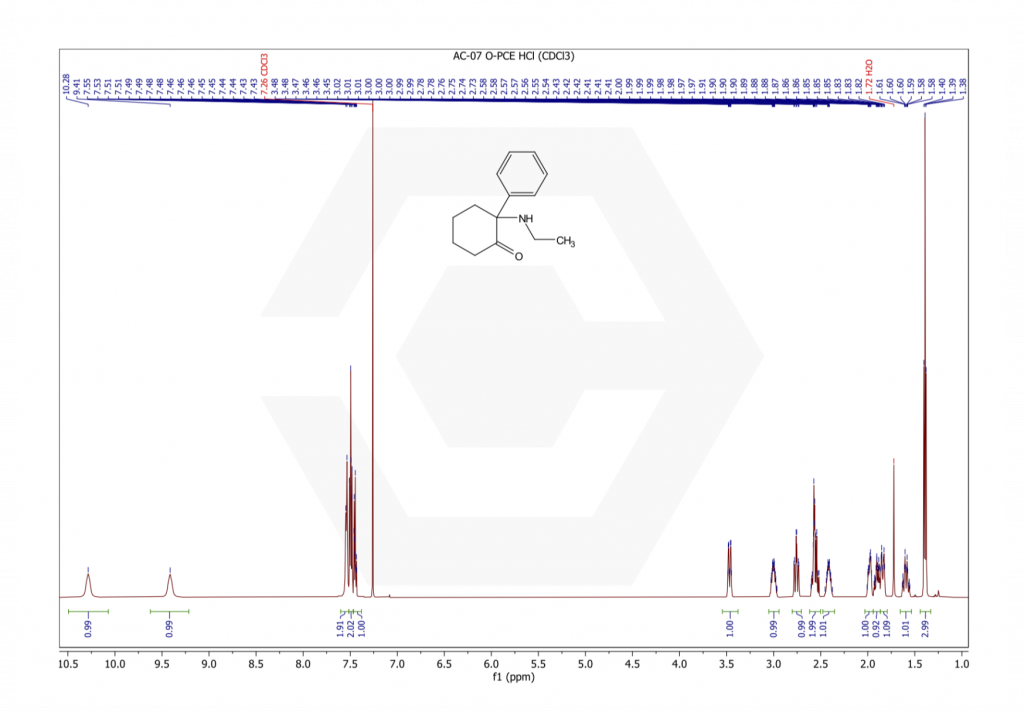 O-PCE HCL NMR page 1