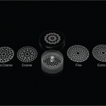 Fräsplatten-Kit Blumenmühle auf Schwarz